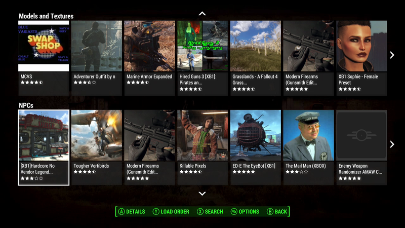 Illustration for article titled The Most Popular Fallout 4 Mods On Xbox One